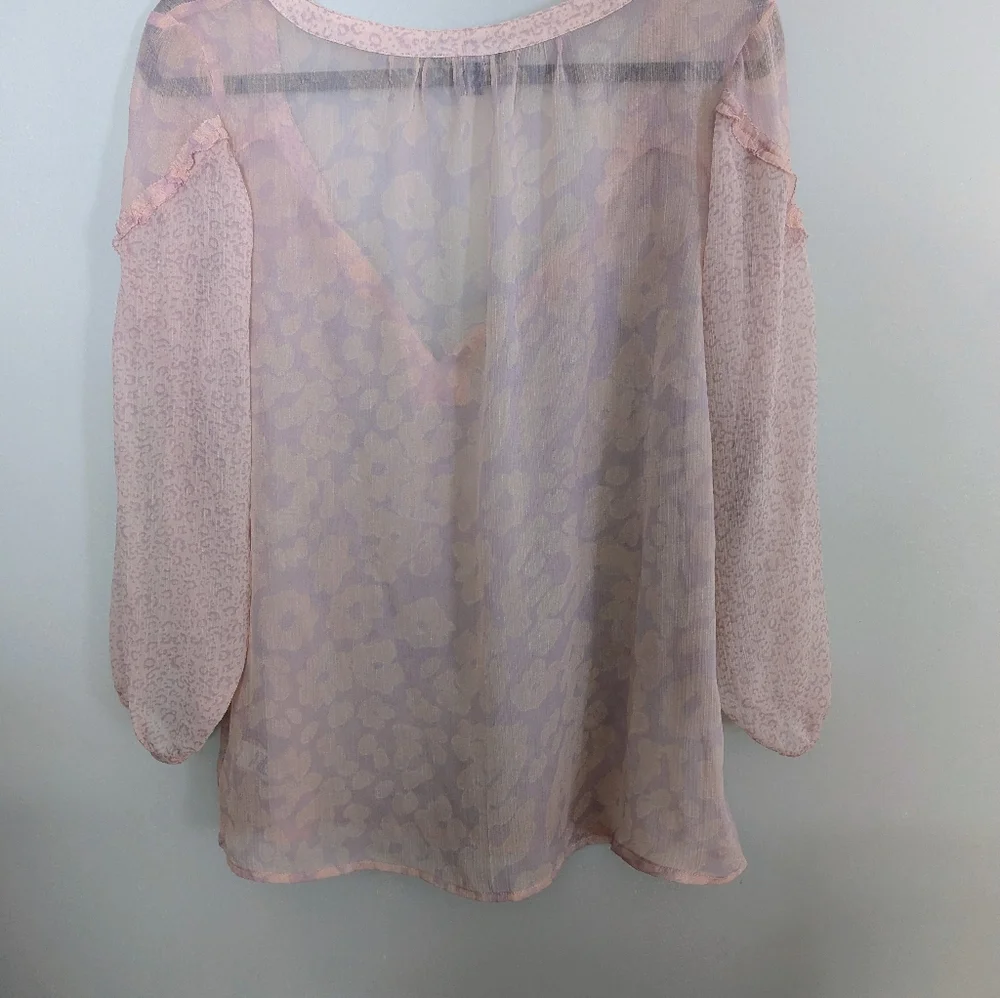 American Eagle Women's Large Sheer Top - Picture 6 of 6